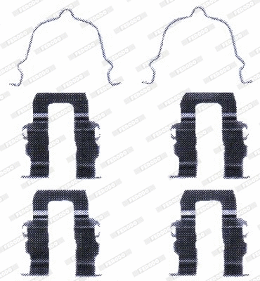 Accessory Kit, disc brake pad (FBA499)