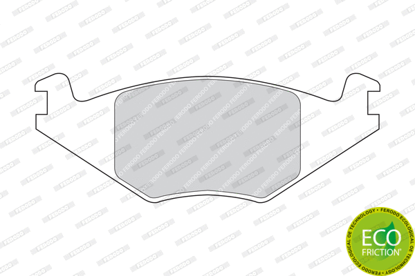 Brake Pad Set, disc brake (FDB385)