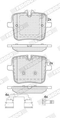 Brake Pad Set, disc brake (FDB5362)