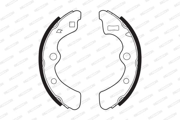 Brake Shoe Set (FSB161)