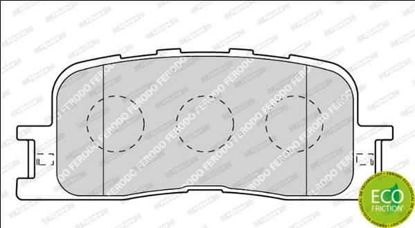 Brake Pad Set, disc brake (FDB1909)