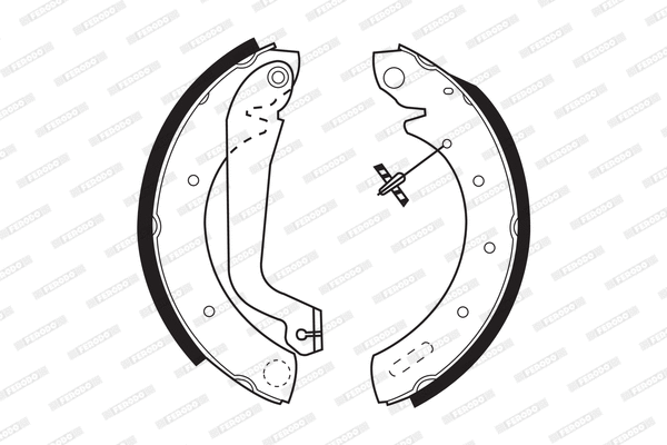 Brake Shoe Set (FSB517)