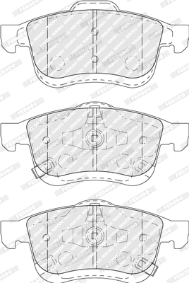 Brake Pad Set, disc brake (FDB5020)