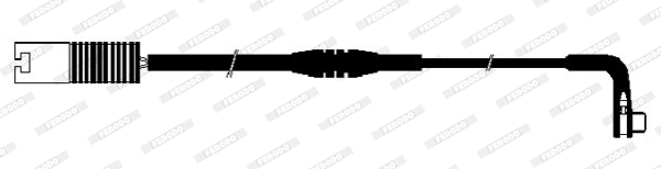 Warning Contact, brake pad wear (FWI291)