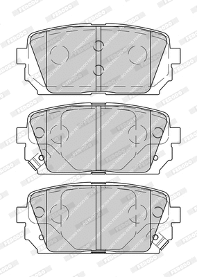 Brake Pad Set, disc brake (FDB4193-D)