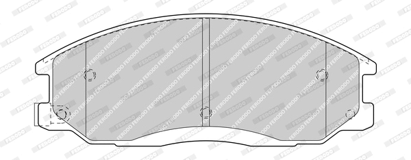 Brake Pad Set, disc brake (FDB1605-D)