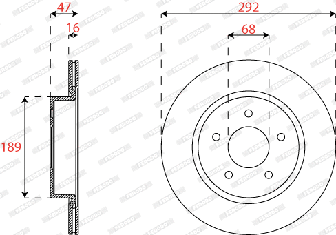Brake Disc (DDF2786C)