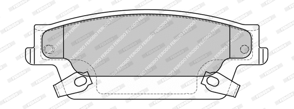 Brake Pad Set, disc brake (FDB4577-D)