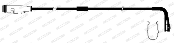 Warning Contact, brake pad wear (FWI290)