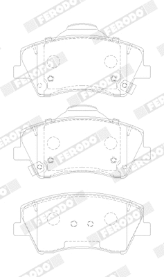Brake Pad Set, disc brake (FDB5205)