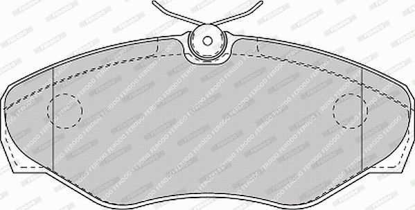 Brake Pad Set, disc brake (FVR1515)