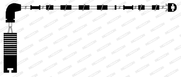 Warning Contact, brake pad wear (FWI295)