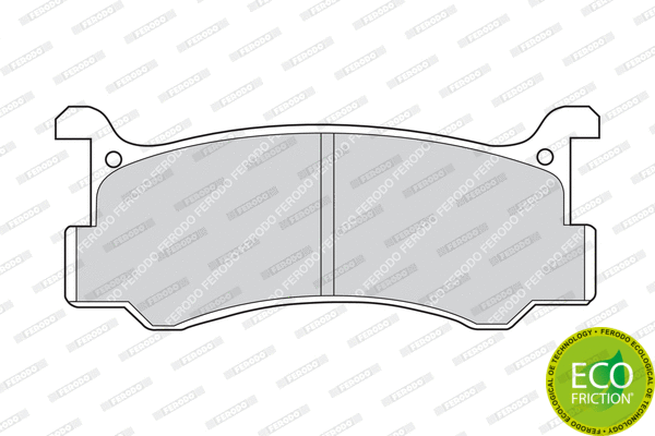 Brake Pad Set, disc brake (FDB482)