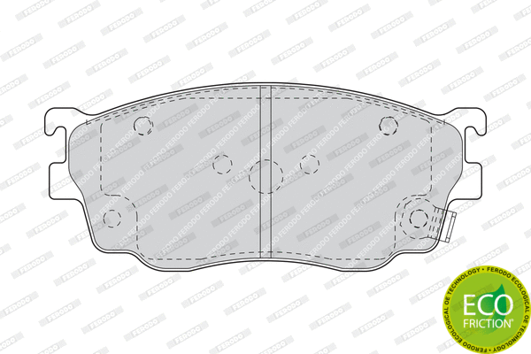 Brake Pad Set, disc brake (FDB1557)
