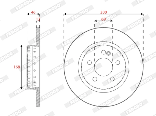 Brake Disc (DDF2665VC-1)