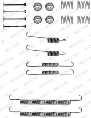 Accessory Kit, brake shoes (FBA203)