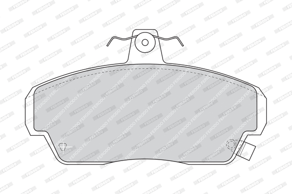 Brake Pad Set, disc brake (FDB771)