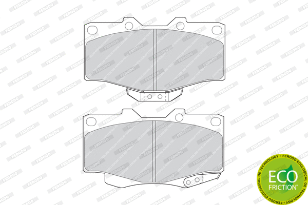 Brake Pad Set, disc brake (FDB797)