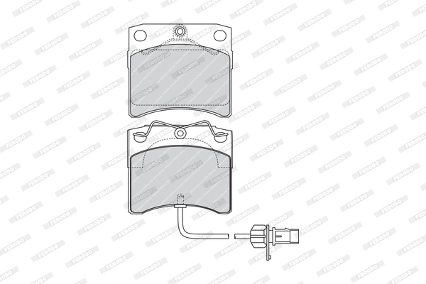 Brake Pad Set, disc brake (FVR1492)