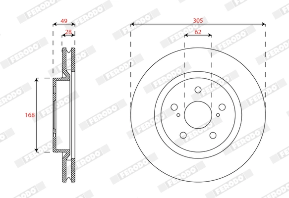 Brake Disc (DDF2925C)