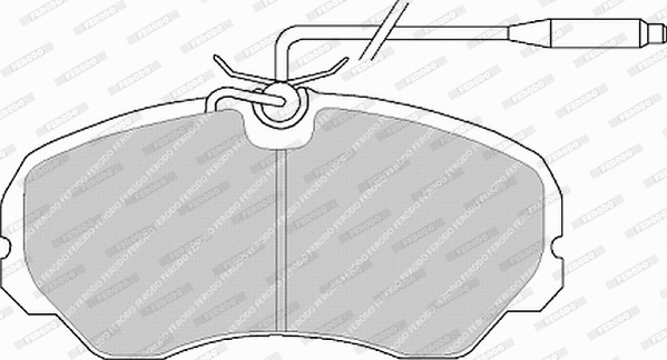 Brake Pad Set, disc brake (FVR510)