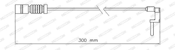 Warning Contact, brake pad wear (FAI184)
