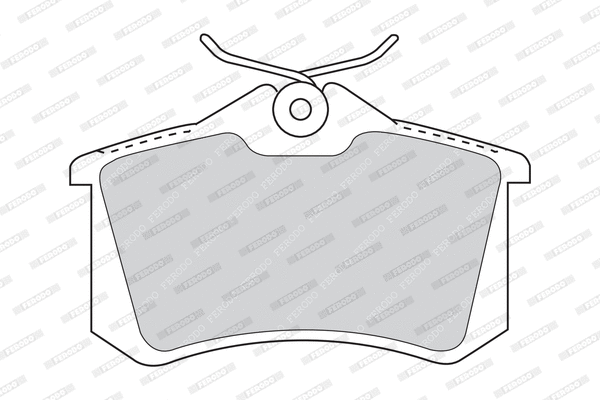 Brake Pad Set, disc brake (FDB1770)