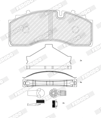 Brake Pad Set, disc brake (FCV5209B)
