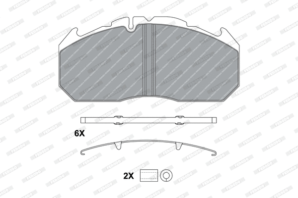 Brake Pad Set, disc brake (FCV1579B)
