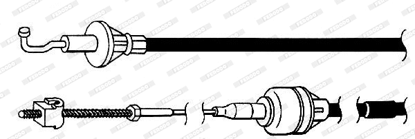 Cable Pull, clutch control (FCC421116)