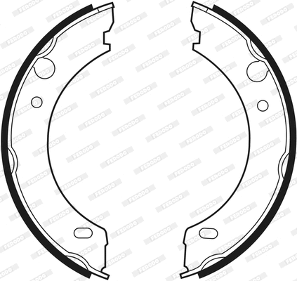 Brake Shoe Set, parking brake