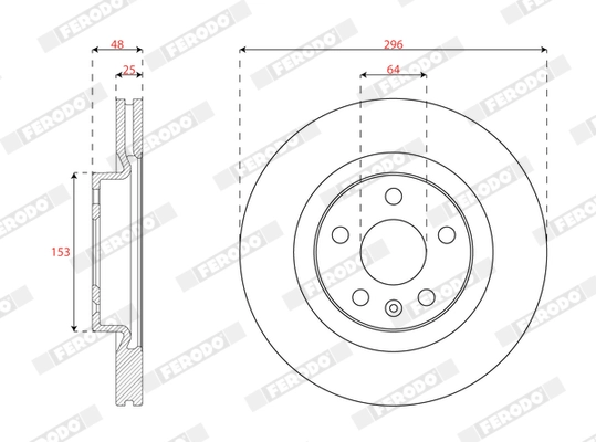 Brake Disc (DDF3036C)
