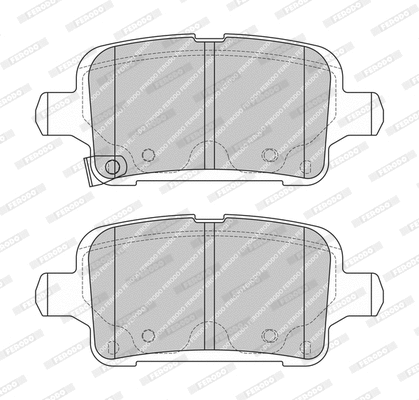 Brake Pad Set, disc brake (FDB4852-D)