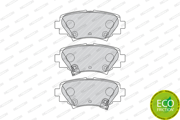 Brake Pad Set, disc brake (FDB4700)