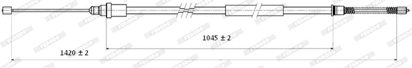 Cable Pull, parking brake (FHB432824)