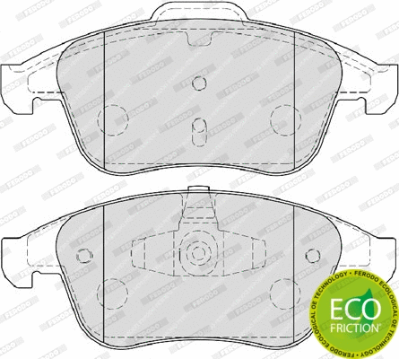 Brake Pad Set, disc brake (FDB4068)