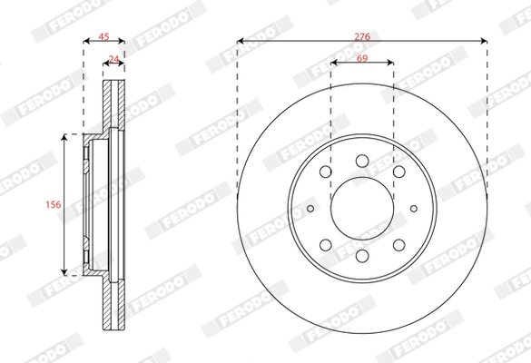 Brake Disc (DDF2163)
