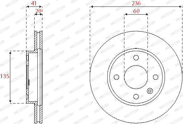 Brake Disc (DDF2688C)