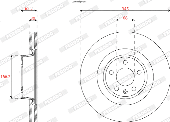 Brake Disc (DDF2810C-1)