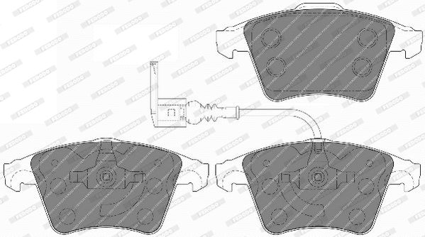 Brake Pad Set, disc brake (FVR1643)