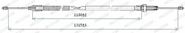 Cable Pull, parking brake (FHB432414)