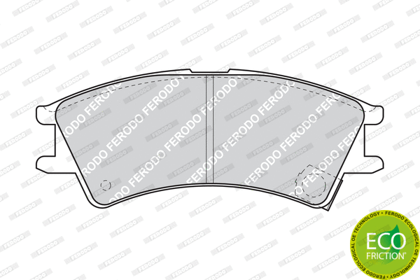 Brake Pad Set, disc brake (FDB1326)