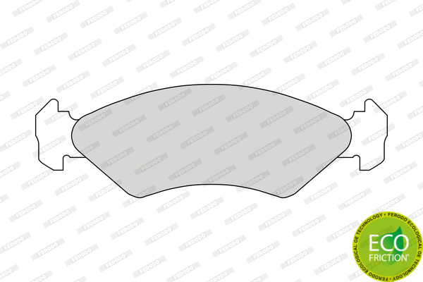 Brake Pad Set, disc brake (FDB589)