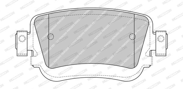 Brake Pad Set, disc brake (FDB4818-D)