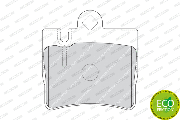 Brake Pad Set, disc brake (FDB1427)