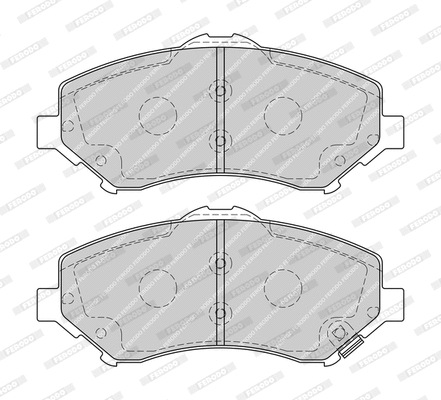 Brake Pad Set, disc brake (FDB4074-D)