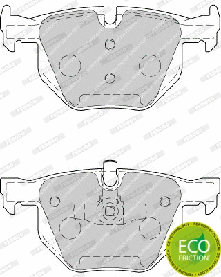 Brake Pad Set, disc brake (FDB1808)