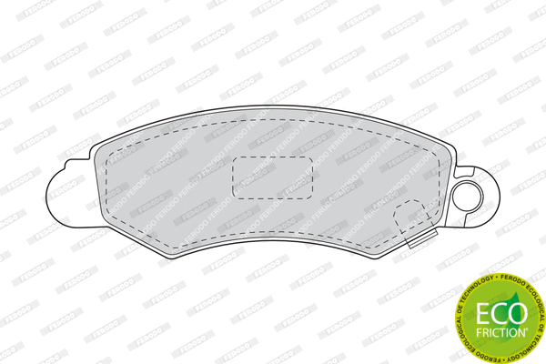 Brake Pad Set, disc brake (FDB1459)