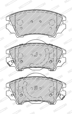 Brake Pad Set, disc brake (FDB4208-D)