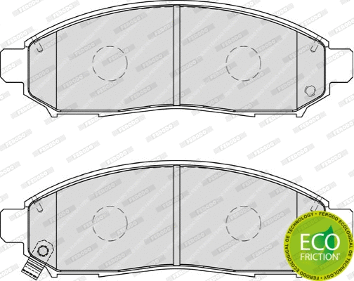 Brake Pad Set, disc brake (FDB1997)